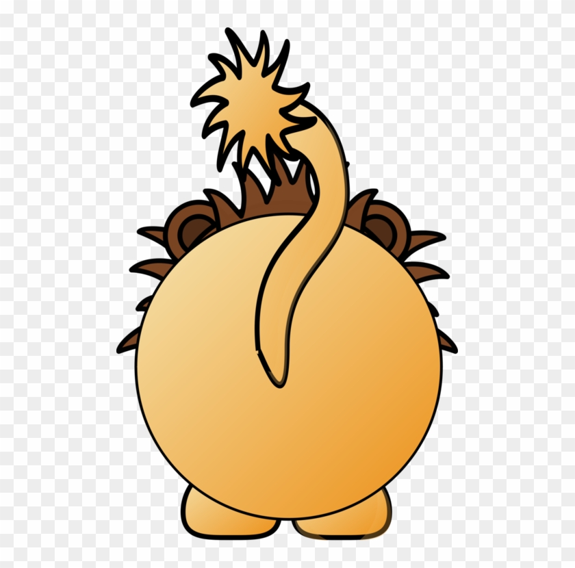 Lionhead Rabbit Computer - Brown And Yellow Lion Clipart - Png Download
