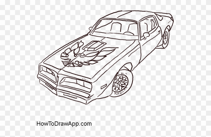 Firebird Drawing Gto - Pontiac Firebird Trans Am Drawing Clipart
