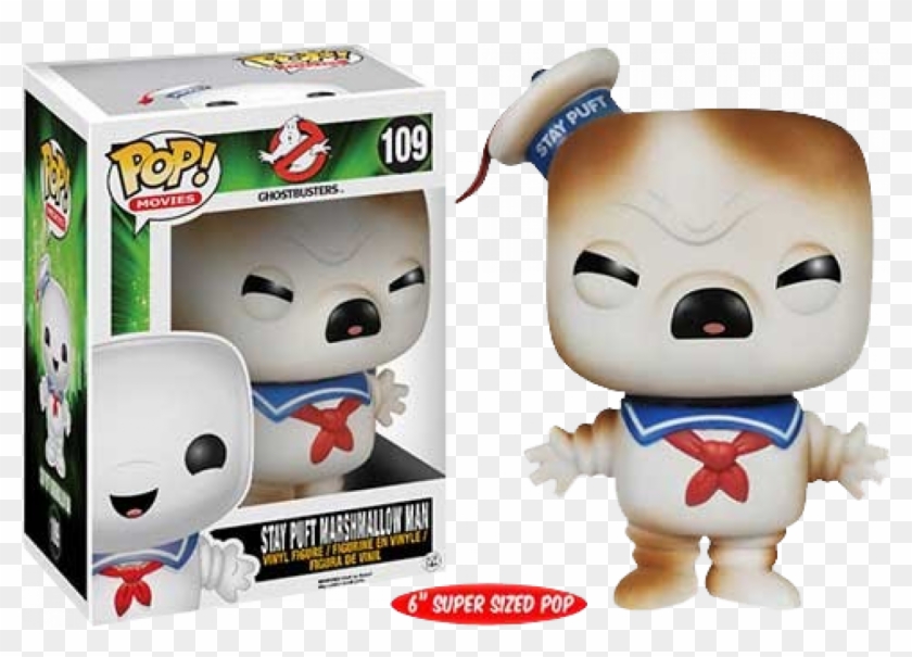 Stay Puft Toasted Pop Vinyl - Stay Puft Marshmallow Man Funko Clipart