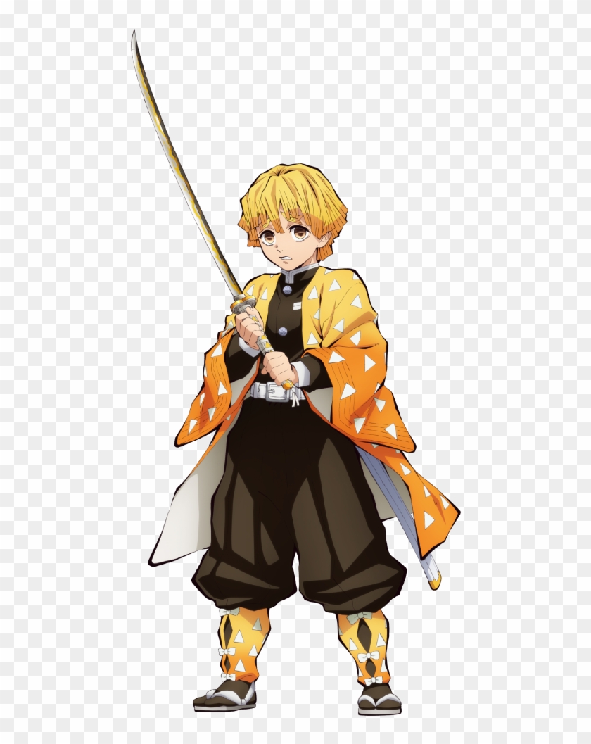 Agatsuma Zenitsu - Kimetsu No Yaiba Cosplay Clipart #4030423