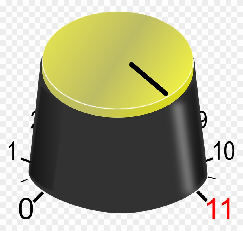 Amp Knob Amplifier Dial Eleven Instrument Volume - Dial Clipart - Png Download