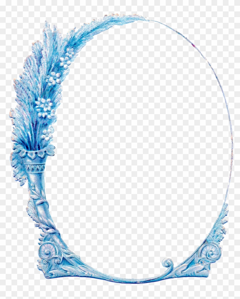 Turquoise Floral Border Png Download Image - Backgrounds For Photoshop Frames Clipart