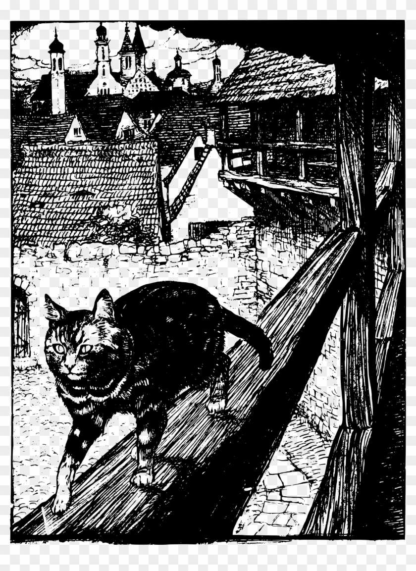 This Free Icons Png Design Of Castle Cat - Arthur Rackham Cat Illustrations Clipart