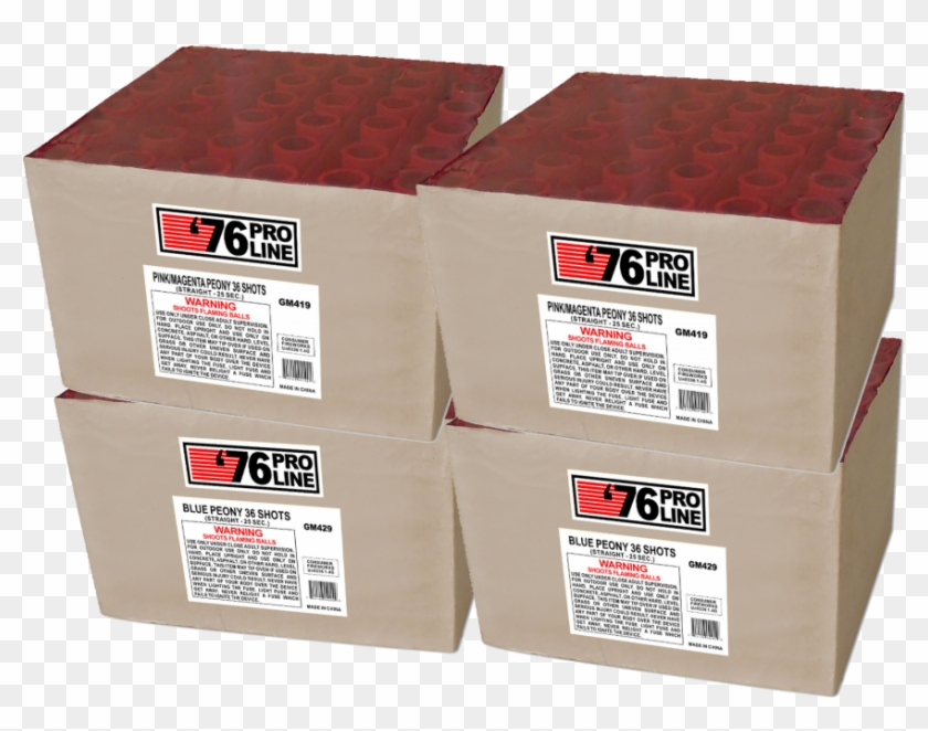 36s Pink Peony / Blue Peony - Box Clipart #4031191