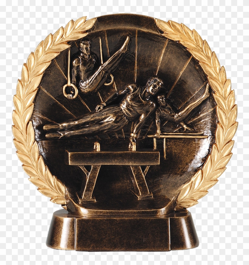 High Relief Resin Trophy For Male Gymnastics Events - Trophies For Gymnastic Clipart #4031352