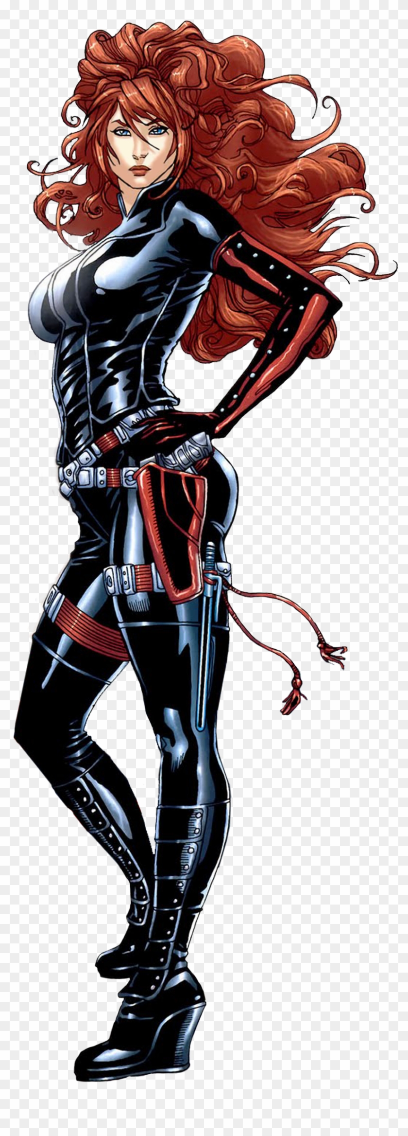 Black Widow From The Avengers - Comic Book Black Widow Transparent Clipart