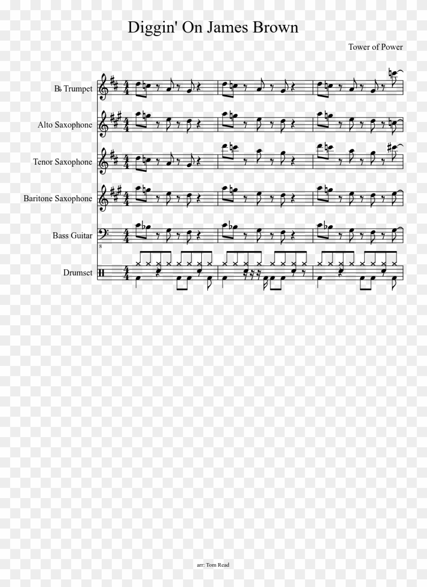 Diggin' On James Brown Sheet Music Composed By Tower - Tf2 It Hates Me So Much Sheet Music Clipart