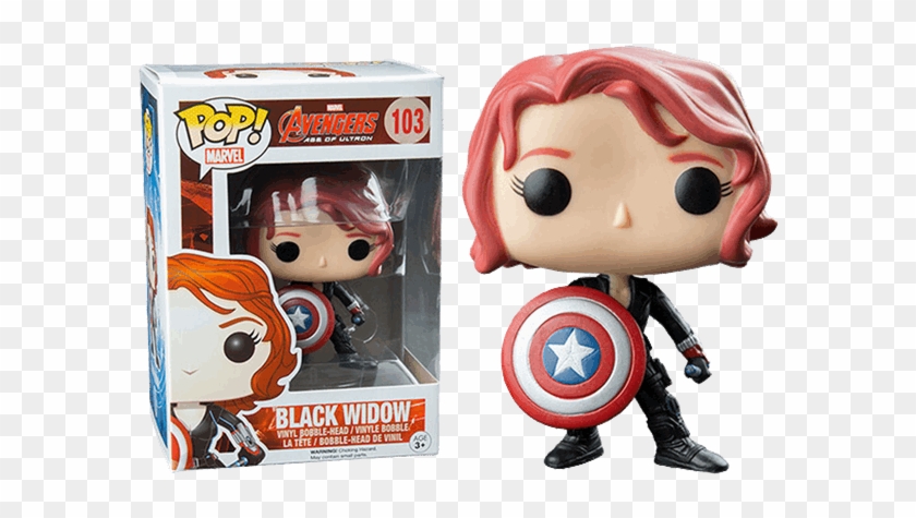 Pop Vinyls - Black Widow Funko Pop Clipart