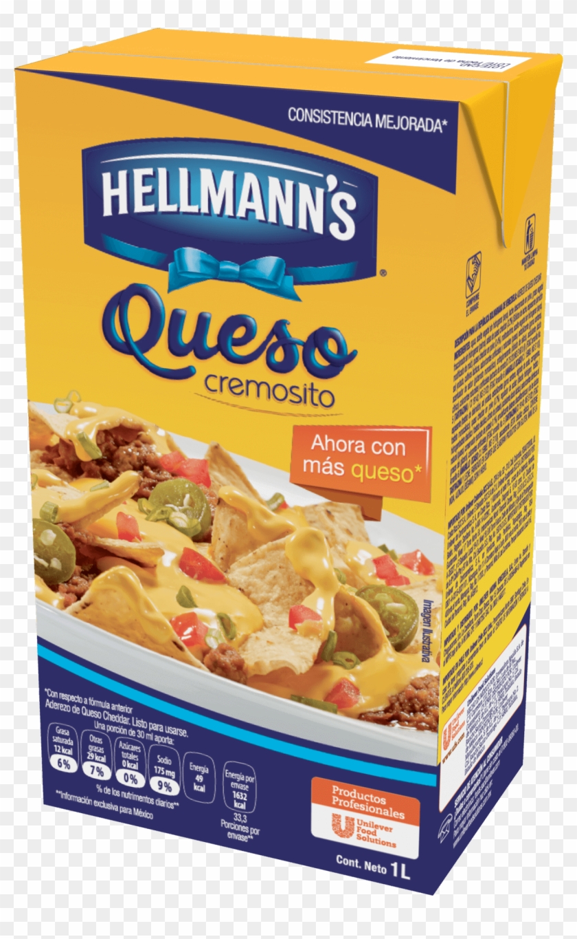 Hellmann's® Queso Cheddar 1 L - Hellmans Clipart #4031994