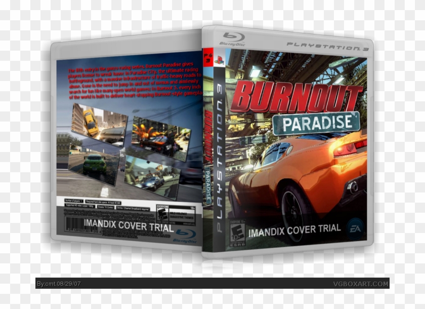 Burnout Paradise Box Art Cover - Burnout Paradise Clipart