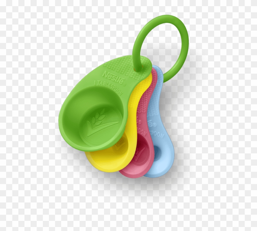 Four Nestlé Cereals Measuring Spoons In Different Sizes - Nestle Tablespoon Clipart #4032129