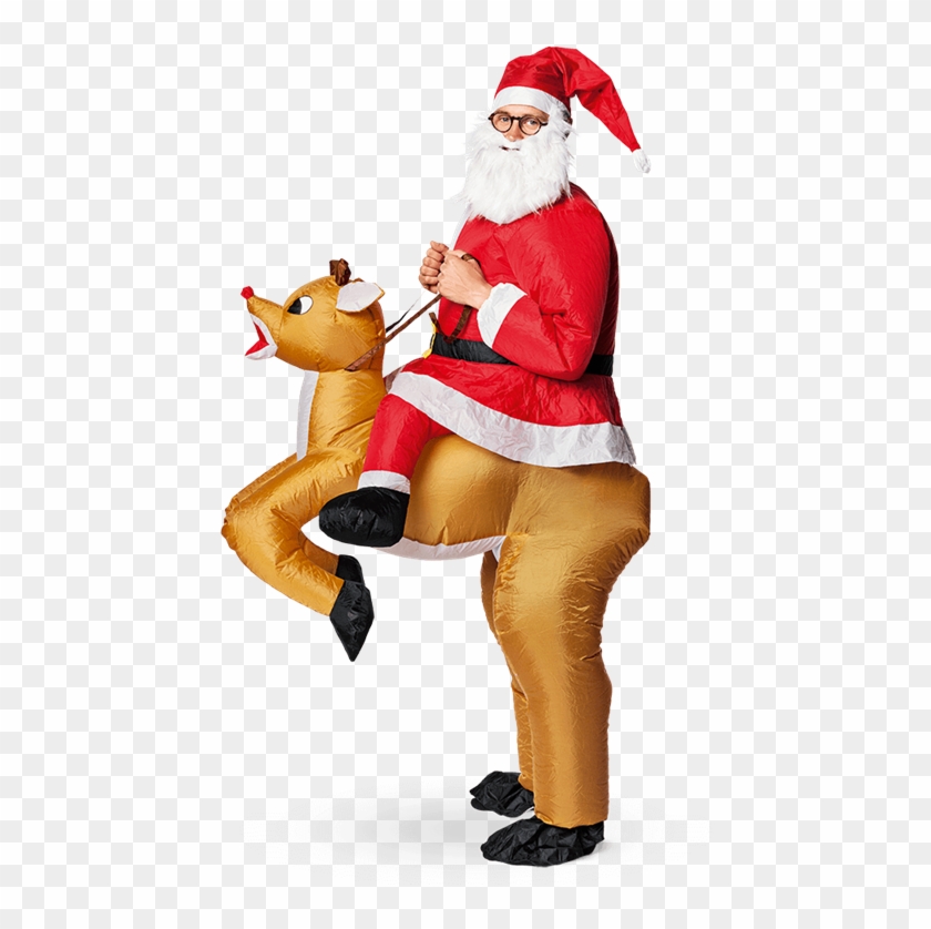 The Best Inflatable Santa Suit - Christmas Clipart #4032198