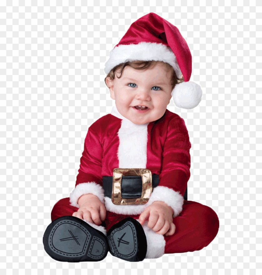 Christmas - Baby Father Christmas Outfit Clipart #4032591