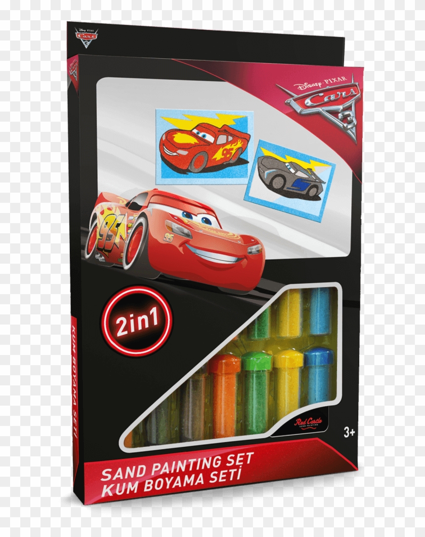 Lightning Mcqueen And Jackson Storm Sand Painting Set - Cars 3 Clipart