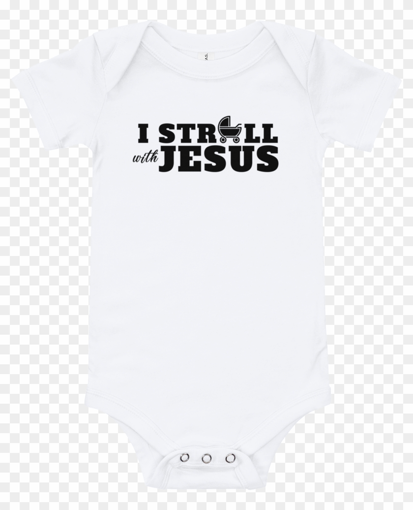 I Stroll With Jesus Onesie - Skateboard Deck Clipart