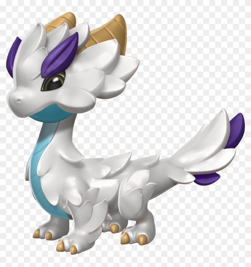 Icefeather Dragon Baby - Cartoon Clipart