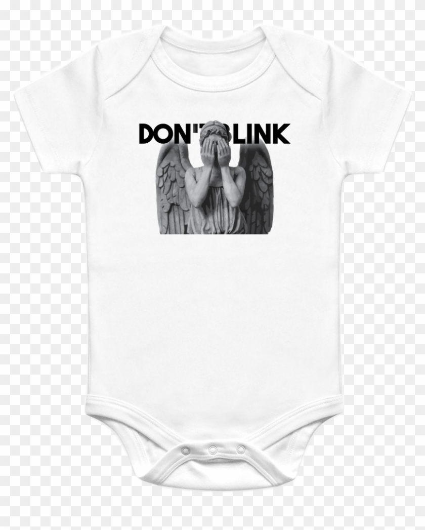 A Great Doctor Who Baby Onesie Featuring Don't Blink - Fictional Character Clipart