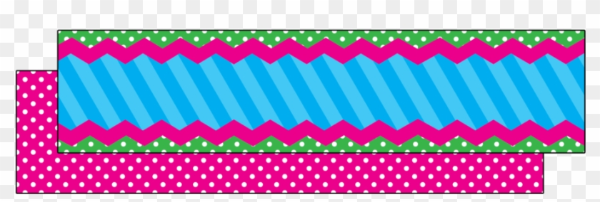 Tcr73250 Pink Blue Stripe Ribbon Runner Image - Lilac Clipart #4033696