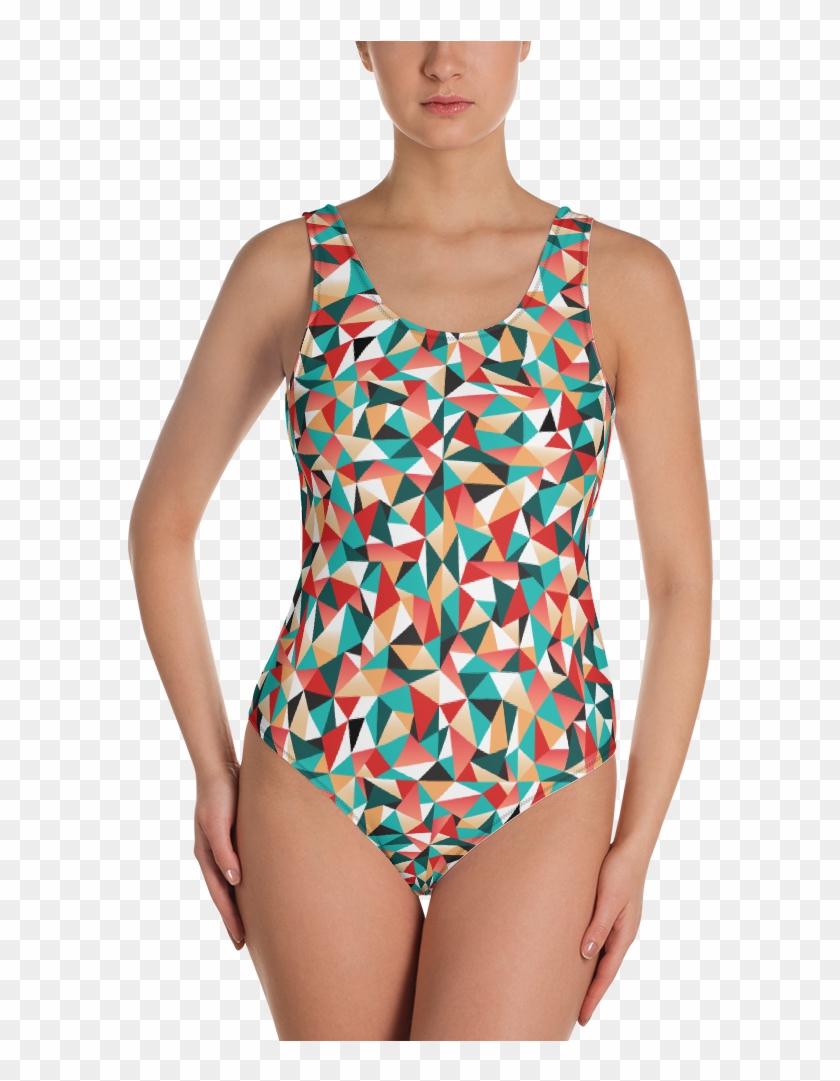 One Piece Swimsuit Flowers Clipart #4033715
