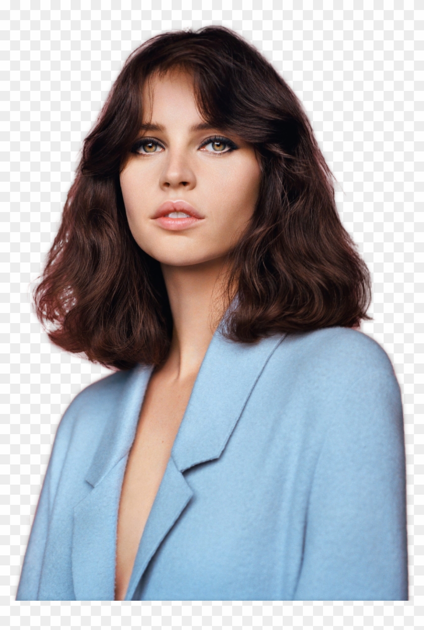 Felicity Jones For Vogue Uk - Shoulder Length 70s Hairstyles Clipart