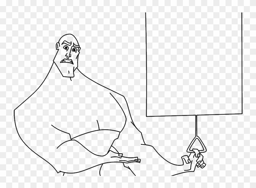 Post - Line Art Clipart