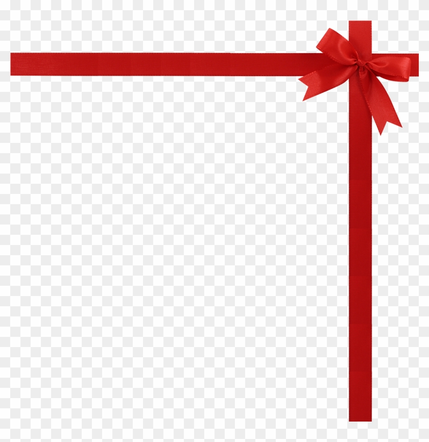 Red ribbon gift shop wrap