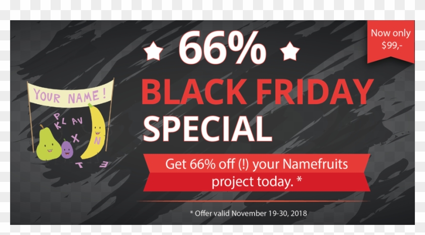 Black Friday Deal Für Namefruits - Flyer Clipart #4034279