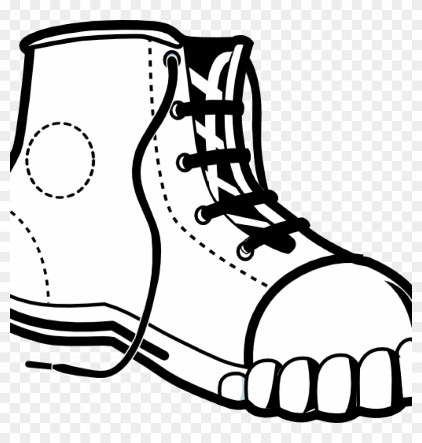 28 Collection Of Nike Basketball Clipart - Menggambar Gambar Sketsa Sepatu - Png Download