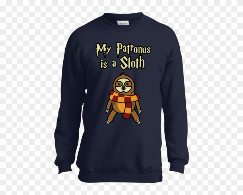 My Patronus Is A Sloth - Crew Neck Clipart
