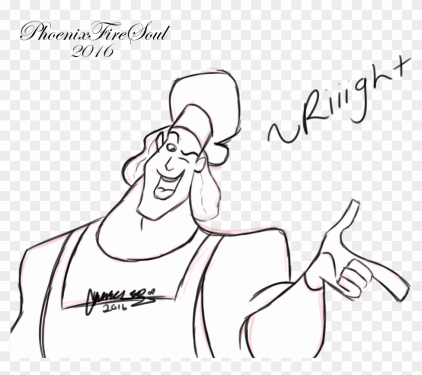 Kronk Sketch By - Kronk Draw Clipart #4034764