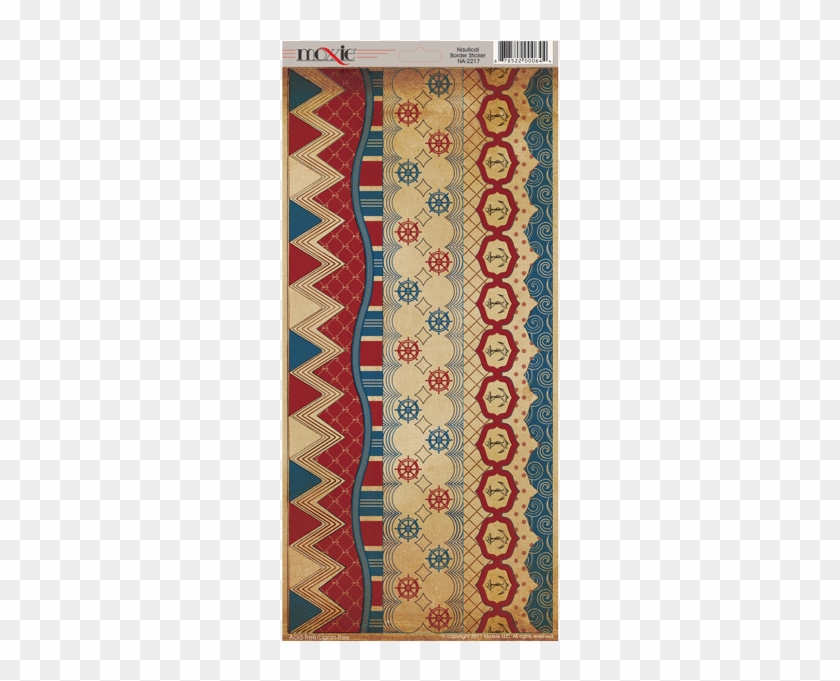 Moxxie Nautical Borders 6"x12" Sticker 10pc - Patchwork Clipart #4034911