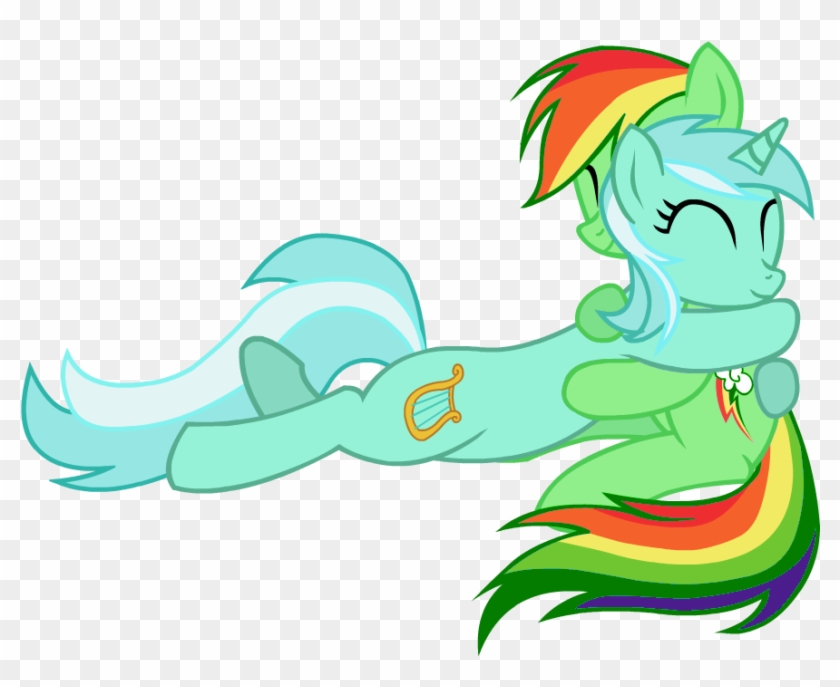 **traveltech Rolled Image** My Patronus - Lyra X Rainbow Dash Clipart #4035237