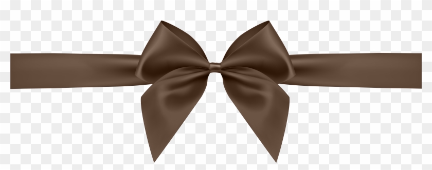 Brown Bow Transparent Clip Art Image - Portable Network Graphics - Png Download #4035722