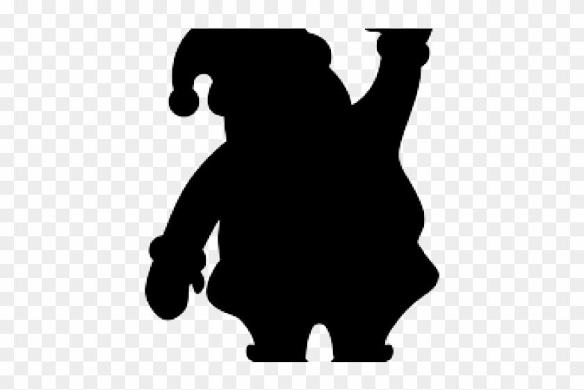 Christmas Clipart Silhouette - Santa Claus Silhouette Clip Art - Png Download
