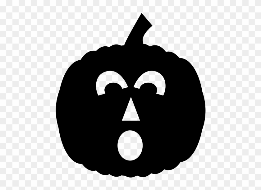 Jack O Lantern Rubber Stamp - Jack-o'-lantern Clipart #4035845