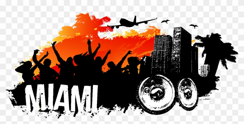Every Year Since 2001, Miami Beach Has Hosted The Super-popular - Vector Graphics Clipart