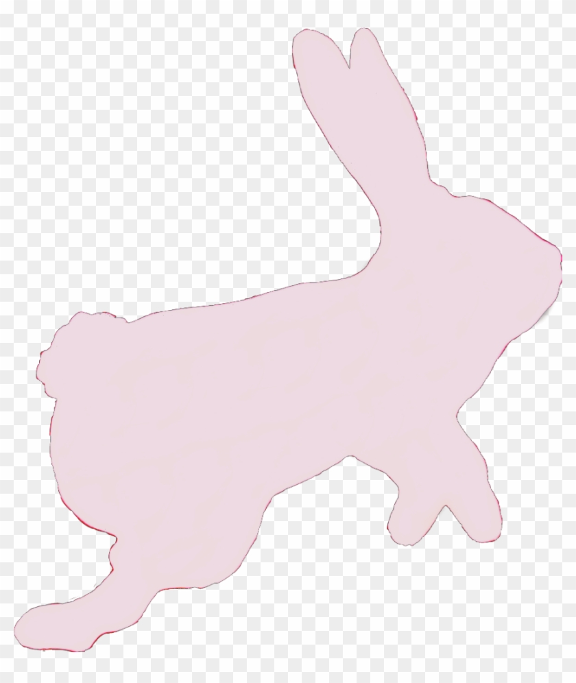 #rabbit #bunny #hare #pink #sticker #hop #hopping #jump - Domestic Rabbit Clipart
