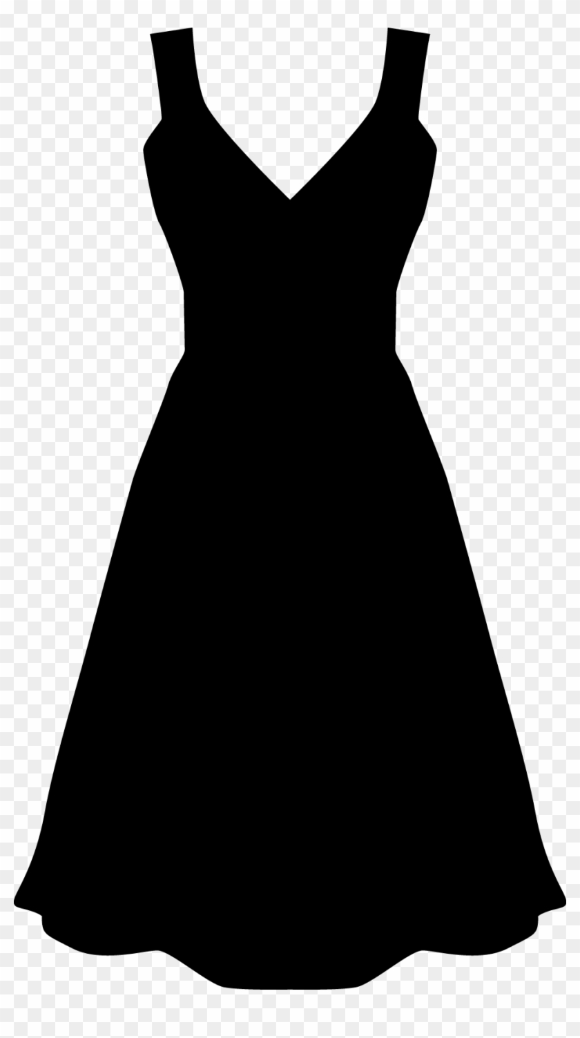 Clothing Types Silhouette Png - Little Black Dress Clipart