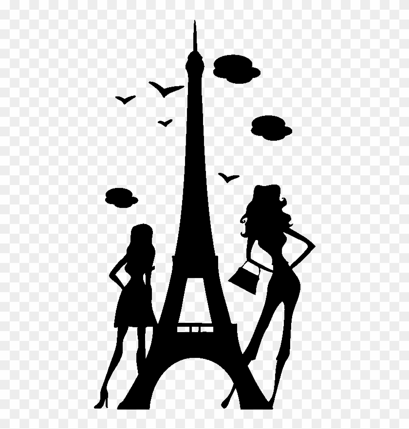 Sticker Paris Capitale De La Mode Ambiance Sticker - Silhouette Clipart