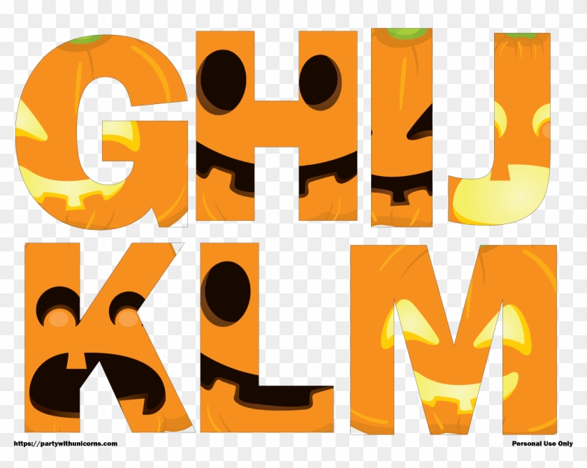 Halloween Letters Printable Halloween Letters Printable - Halloween Letter O Clipart #4036446