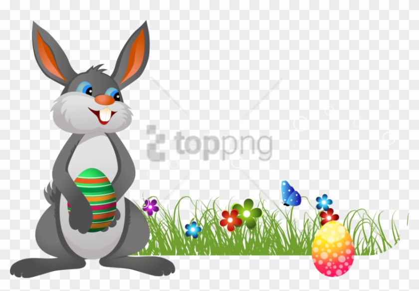 Free Png Transparent Easter Bunny Png Image With Transparent - Easter Bunny Transparent Background Clipart #4036448