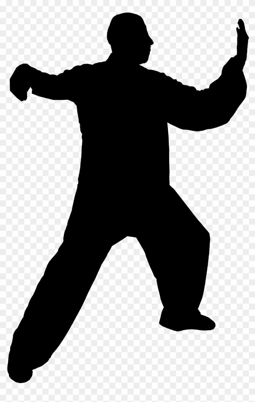 Taiji Silhouette - 拳擊 剪影 Clipart #4036915