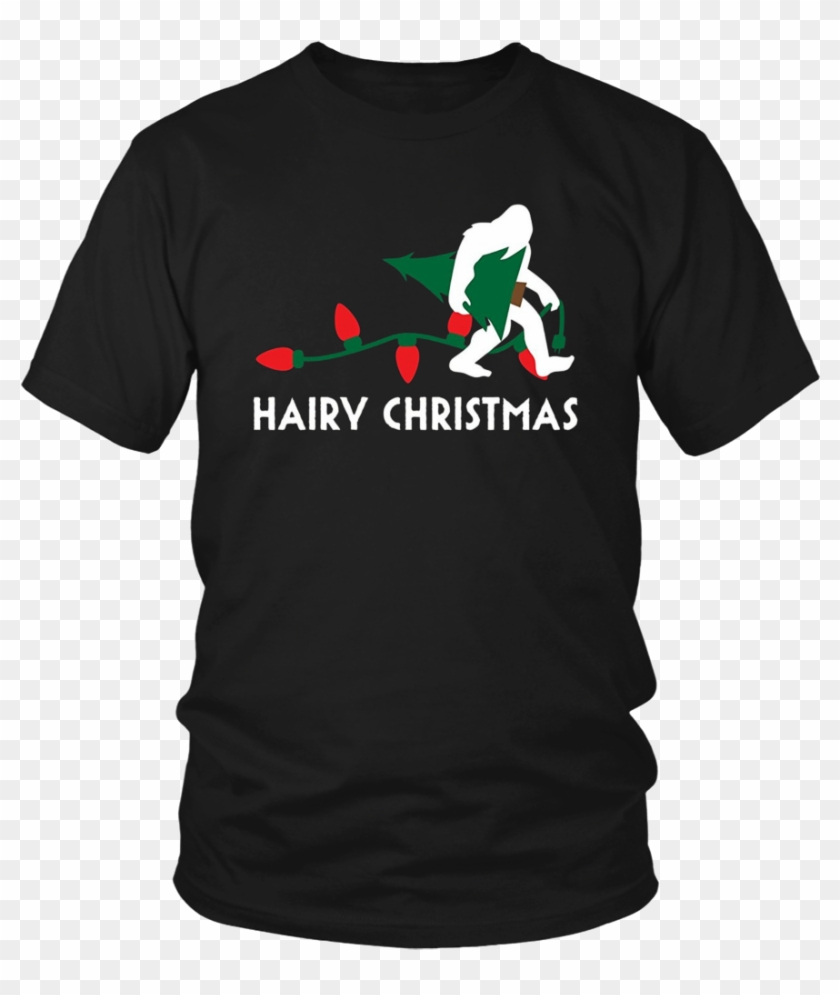 Bigfoot Hairy Christmas Tree Shirt Holiday Sasquatch - Larry Bernandez T Shirt Clipart