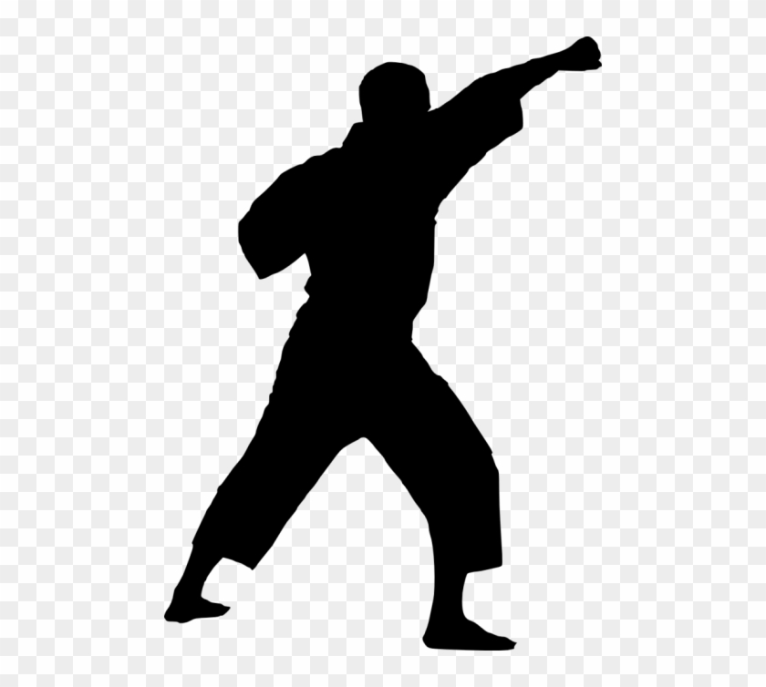 Karate Silhouette Transparent Clipart