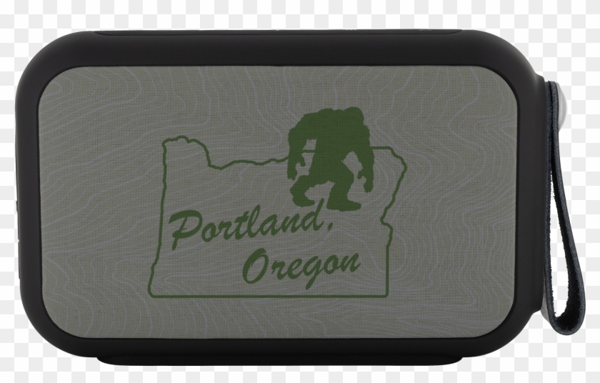 Portland Oregon Bigfoot Bluetooth Speaker Clipart #4037450