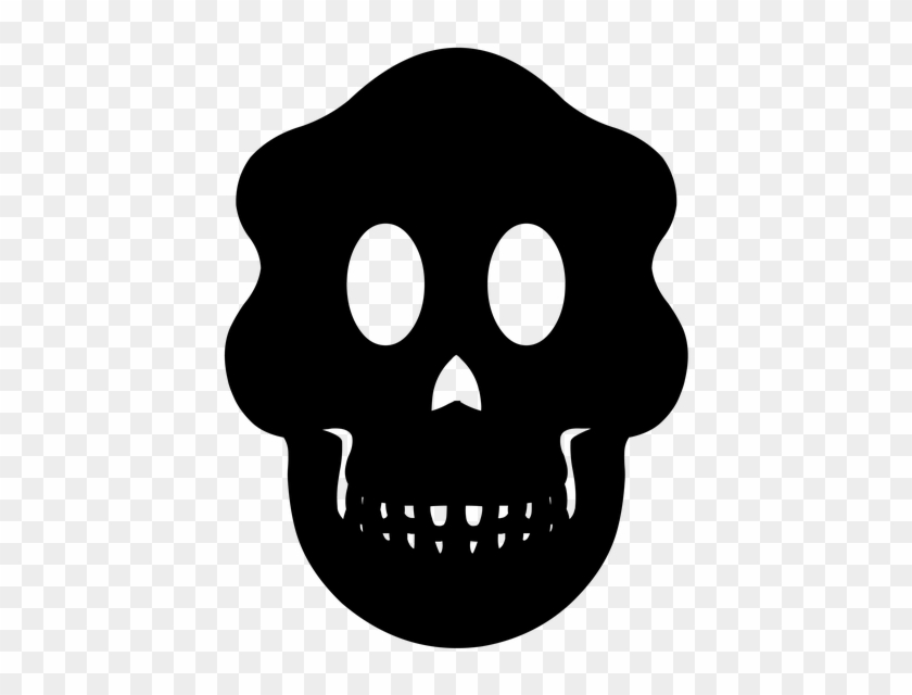 Skeleton Skull Halloween Silhouette Helloween - Skull Clipart #4037454