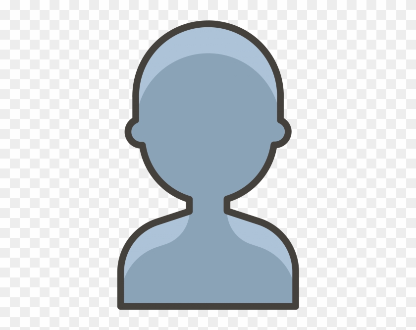 Bust In Silhouette Emoji - Icone Buste Clipart