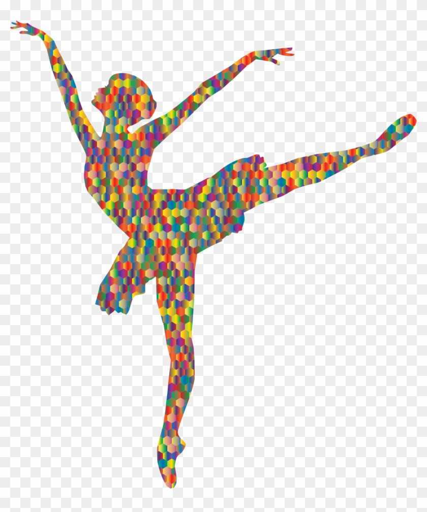 Ballet Dancing Silhouette Clipart #4037657