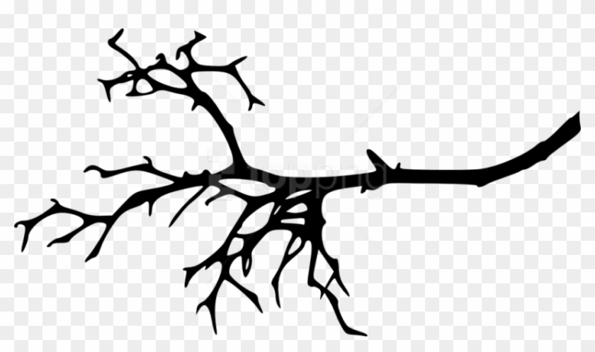 Tree Branch Silhouette Png - Transparent Tree Branch Silhouette Png Clipart #4037714