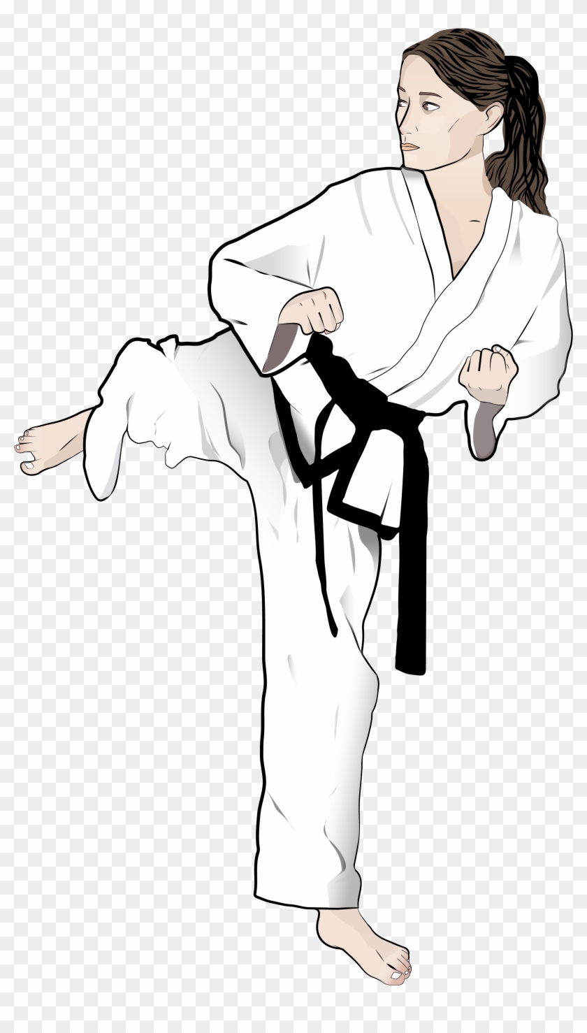 Taekwondo Drawing Martial Arts - Karate Clipart